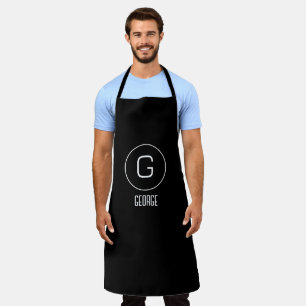 Customizable personal name logo apron
