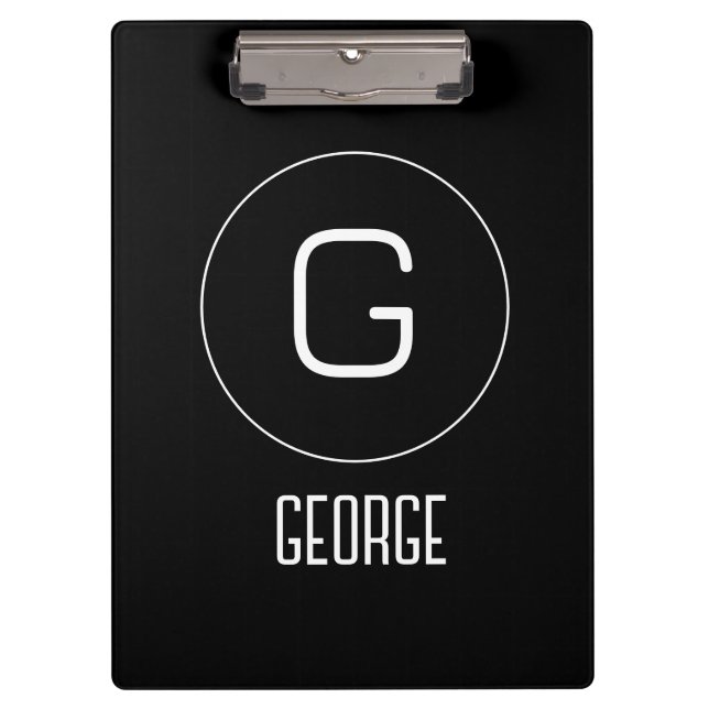 Customizable personal name logo  clipboard (Front)