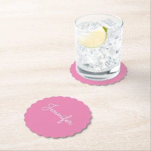 Customizable personal name, Personal name Paper Coaster