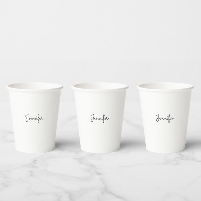 Customizable personal name, Personal name Paper Cups (Multi)