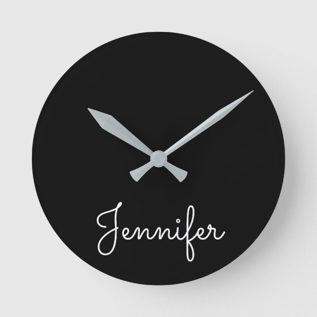 Customizable personal name, Personal name Round Clock (Front)