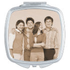 Customizable personal photo compact mirror
