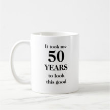 Customizable personalizable 50TH birthday Mug