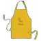Customizable personalize apron with chef hat