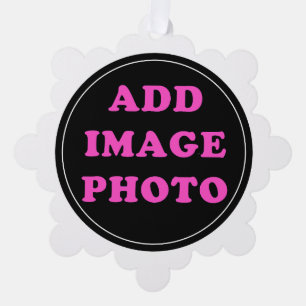 Customizable Personalized Image Photo Ornament Card