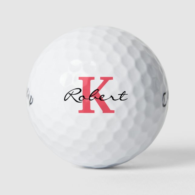 Customizable Personalized Monogrammed Callaway Golf Balls (Front)