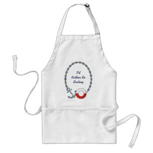 Customizable, Personalized Nautical Design Aprons