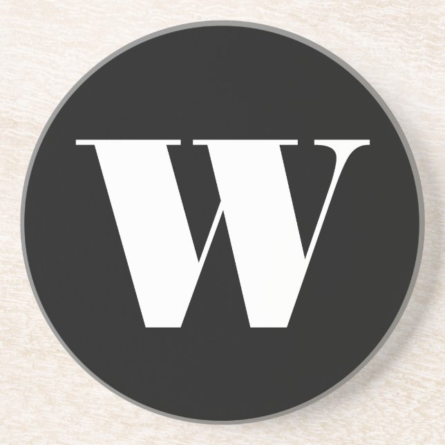 Customizable Personalized W Coaster (Front)