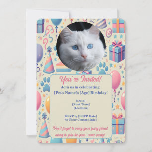 Customizable Pet Birthday Invitation