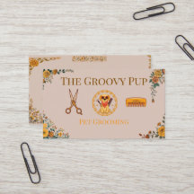 Customizable Pet Care Professional Card