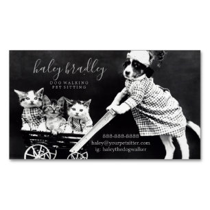 Customizable Pet Dog Cat Sitting Business Card 