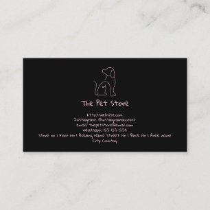 Customizable Pet/ Dog themed Business card