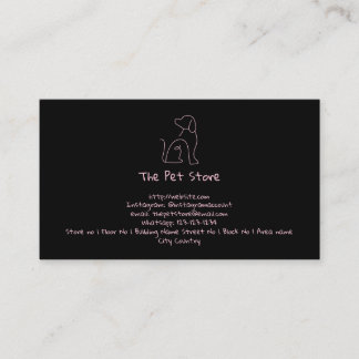 Customizable Pet/ Dog themed Business card