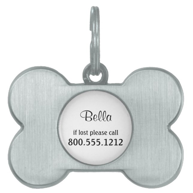 Customizable Pet Identity Tag (Front)
