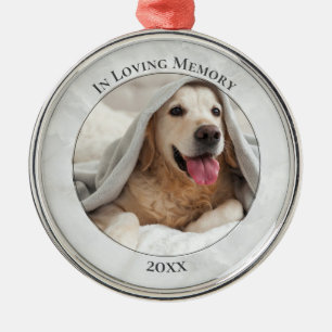 Customizable PET PHOTO MEMORIAL Metal Ornament
