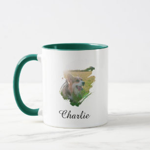Customizable Pet Photo Template & Text For Name Mug