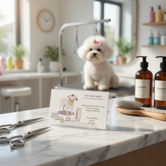 Customizable pet shop business card (Creator Uploaded)