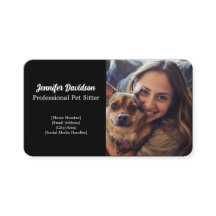 Customizable Pet Sitter Business Card