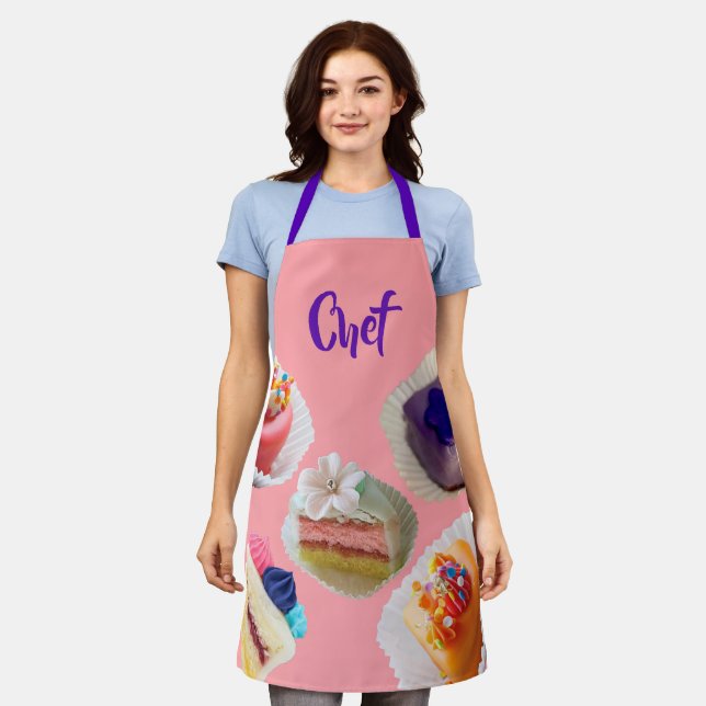 Customizable 'Petit Fours" Apron (Worn)