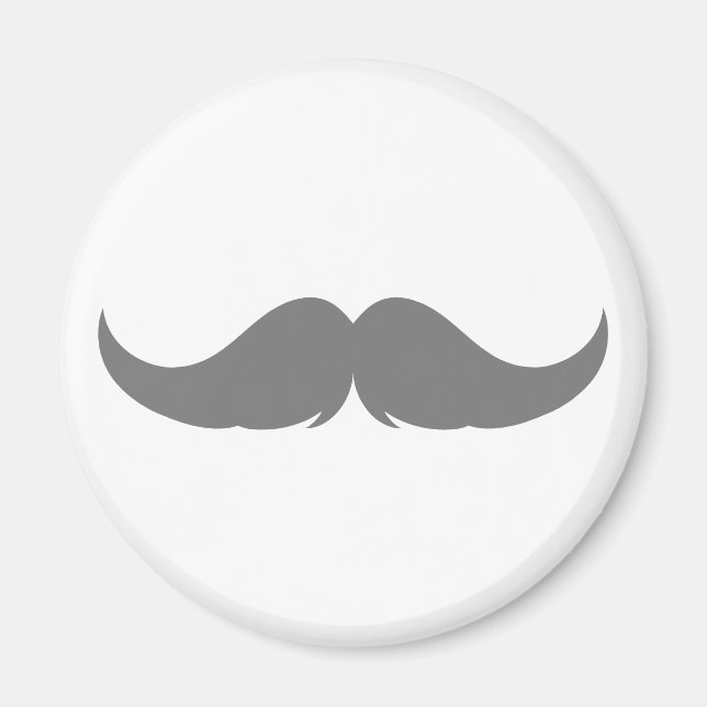 Customizable Petite Handlebar Moustache Magnet (Front)