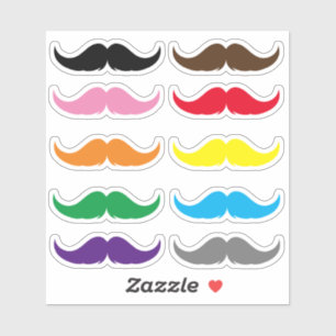 Customizable Petite Handlebar Moustache Set
