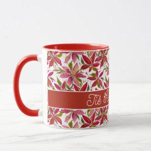 Customizable Petite Poinsettia Coffee Mug