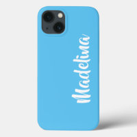 Customizable phone case single color add your name