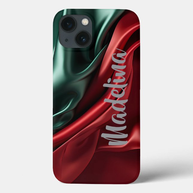 Customizable phone case single colour add your nam (Back)