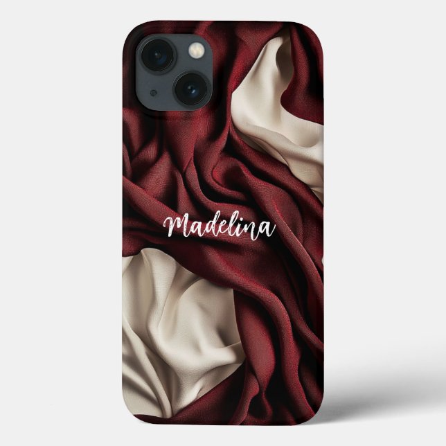 Customizable phone case single colour add your nam (Back)