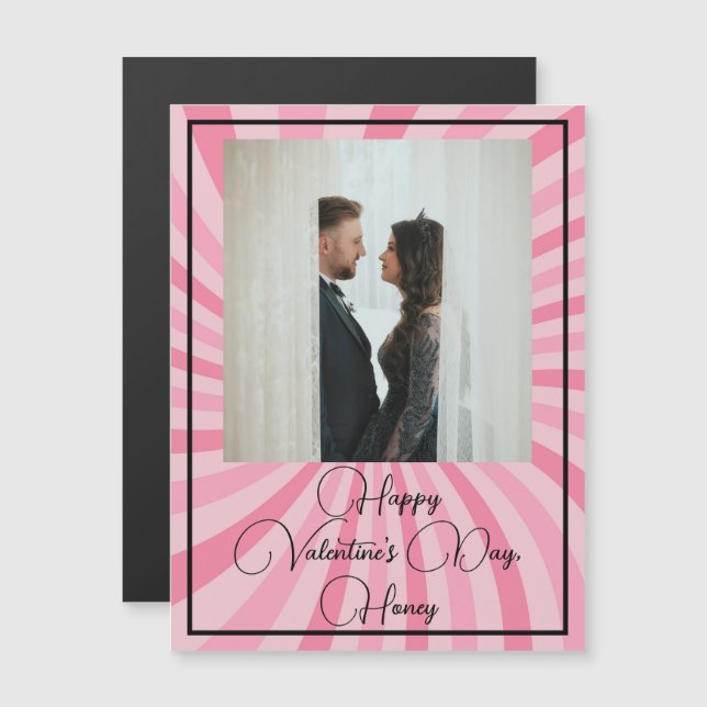 Customizable Photo and Text Valentine's Day Card (Front/Back)