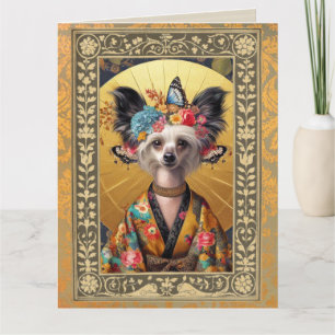 Customizable Photo Card - Chinese Crested Dog