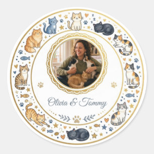 Customizable Photo Cat Breed Stickers