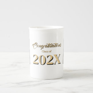Customizable Photo Class of 202X Graduation Bone China Mug