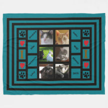 Customizable Photo Collage/Instagram Style Blue