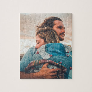 Customizable Photo Couple Wedding Gift Anniversary Jigsaw Puzzle