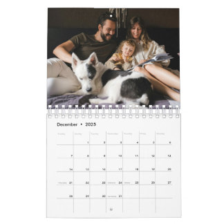 Customizable Photo Family Calendar