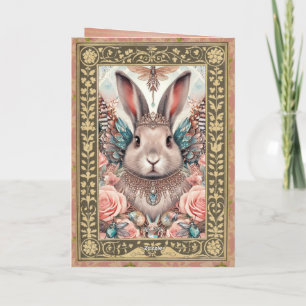 Customizable Photo Frame Card - Birthday Bunny 