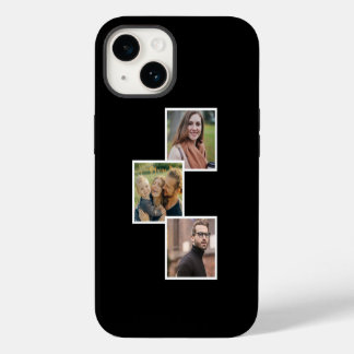 Customizable Photo Grid Simple Design iPhone 14 Case
