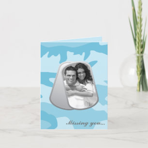 Customizable Photo in Dog Tags Card