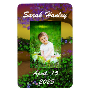 Customizable Photo Magnet, Magic Forest Magnet