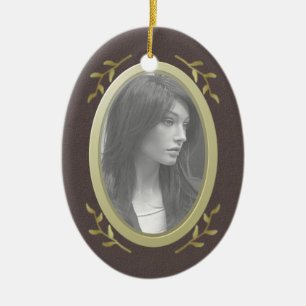 Customizable Photo Memorial / Remembrance Ceramic Ornament