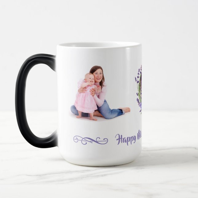 Customizable Photo Mother's Day Morphing Mug (Left)