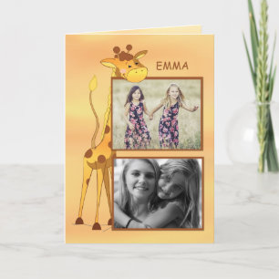 Customizable Photo, Name Sister Congratulations Gi Card