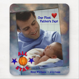 Customizable Photo Our First Fathers Day Mousepad
