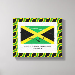 Customizable Photo   Patriotic   JAMAICA Canvas Print
