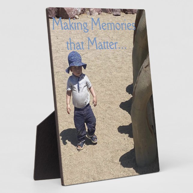 Customizable Photo Plaque, Make Memories Matter Plaque (Side)