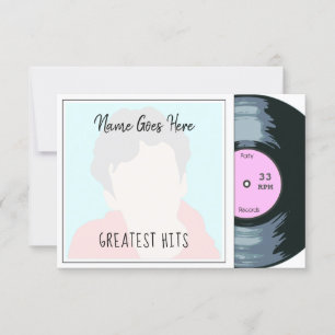 Customizable Photo Record Sleeve Party Invitation