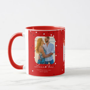 Customizable Photo Red Valentine's day Mug