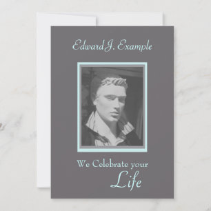 Customizable Photo Remembrance / Funeral Invitation