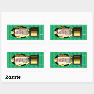 Customizable photo soccer ball award stickers